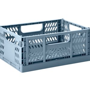 Modern Folding Crate - Medium - Blue