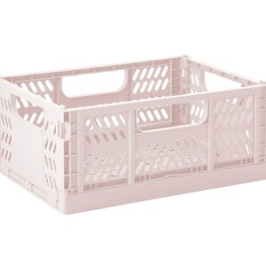 Modern Folding Crate - Medium - Pink
