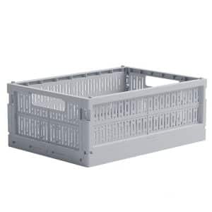 Made Crate Foldekasse - Midi - 33x24x13 cm - Misty Grey