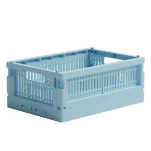 Made Crate Foldekasse - Mini - 24x17x9,5 cm - Crystal Blue