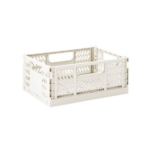 3 Sprouts - Modern Folding Crate Medium Cream
