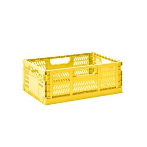 3 Sprouts - Modern Folding Crate Large Yellow