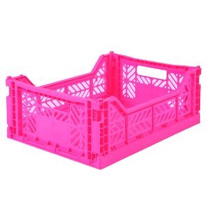 Aykasa Foldekasse - 40x30x15 cm - Midi - Neon Pink