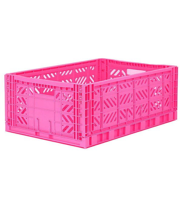 Aykasa Foldekasse - 60x40x22 cm - Maxi - Neon Pink