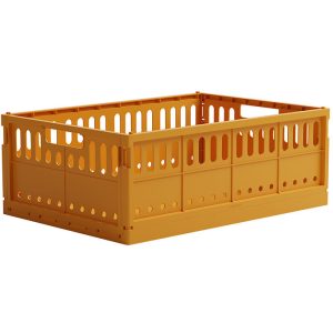 Made Crate Foldekasse - Maxi - 48x33x17,5 cm - Mustard