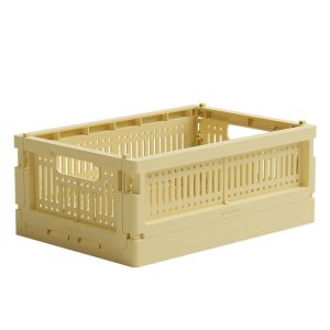 Made Crate Foldekasse - Mini - 24x17x9,5 cm - Lemon Cream