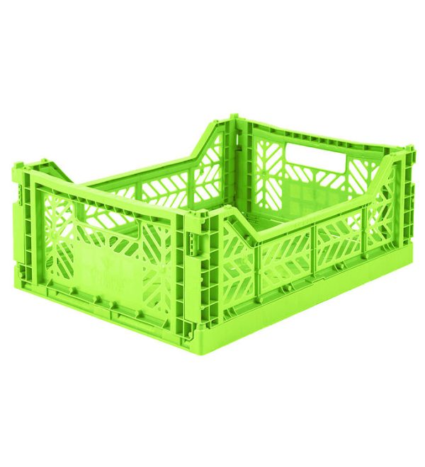 Aykasa Foldekasse - 40x30x15 cm - Midi - Neon Green