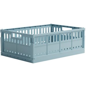 Made Crate Foldekasse - Maxi - 48x33x17,5 cm - Crystal Blue