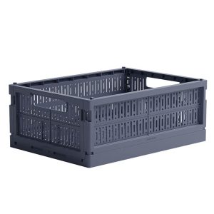 Made Crate Foldekasse - Midi - 33x24x13 cm - Blue Grey