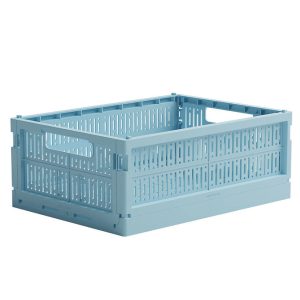 Made Crate Foldekasse - Midi - 33x24x13 cm - Crystal Blue