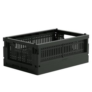 Made Crate Foldekasse - Mini - 24x17x9,5 cm - Washed Black Sweat