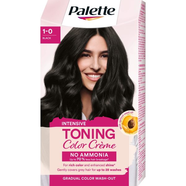 Schwarzkopf Palette Intensive Toning Color Crème 1-0 Black
