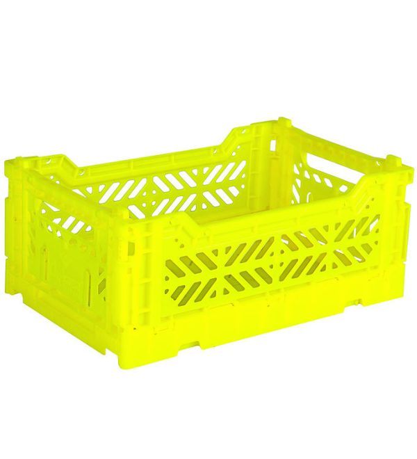 Aykasa Foldekasse - 27x17x11 cm - Mini - Neon Yellow