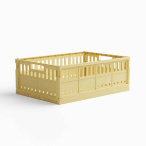 Foldekasse maxi (15 farver) - Gul - 34cm x 48cm x 17cm - Sigrid