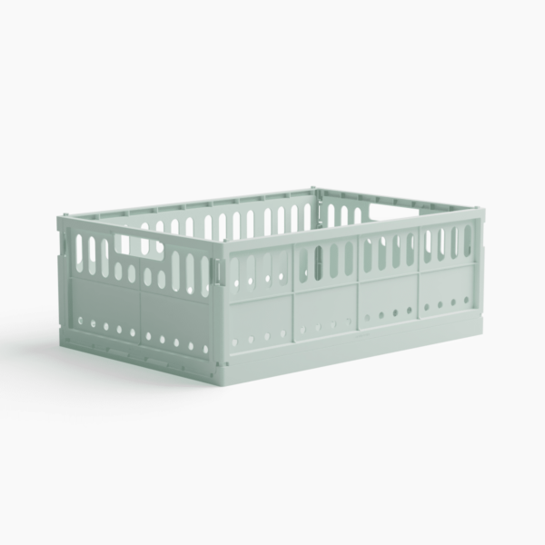 Foldekasse maxi (15 farver) - Turkis - 34cm x 48cm x 17cm - Sigrid