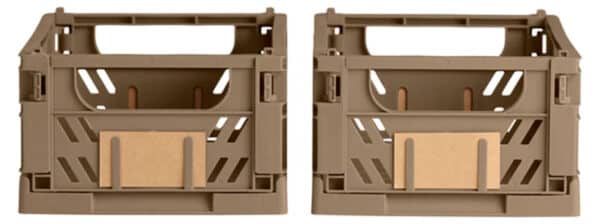 Day Opbevaringskasse Dusty walnut 2 stk. 25x16.5x10 cm