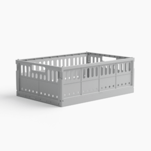 Foldekasse maxi (15 farver) - Misty Grå - 34cm x 48cm x 17cm - Sigrid