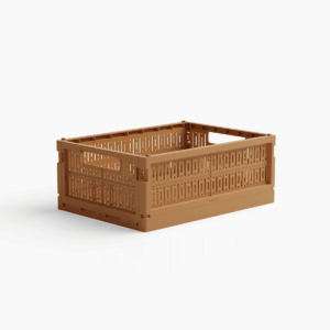 Foldekasse midi (flere varianter) Toffee Plast 24cm x 34cm x 13cm - Toffee - 24cm x 34cm x 13cm - Sigrid