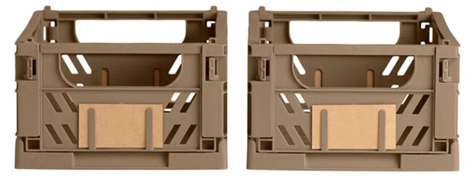 Day Opbevaringskasse Dusty walnut 2 stk. 25x16.5x10 cm